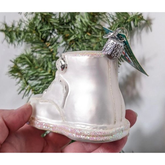 Baby Shoe Retired Old World Christmas Ornament - Picture 4 of 5